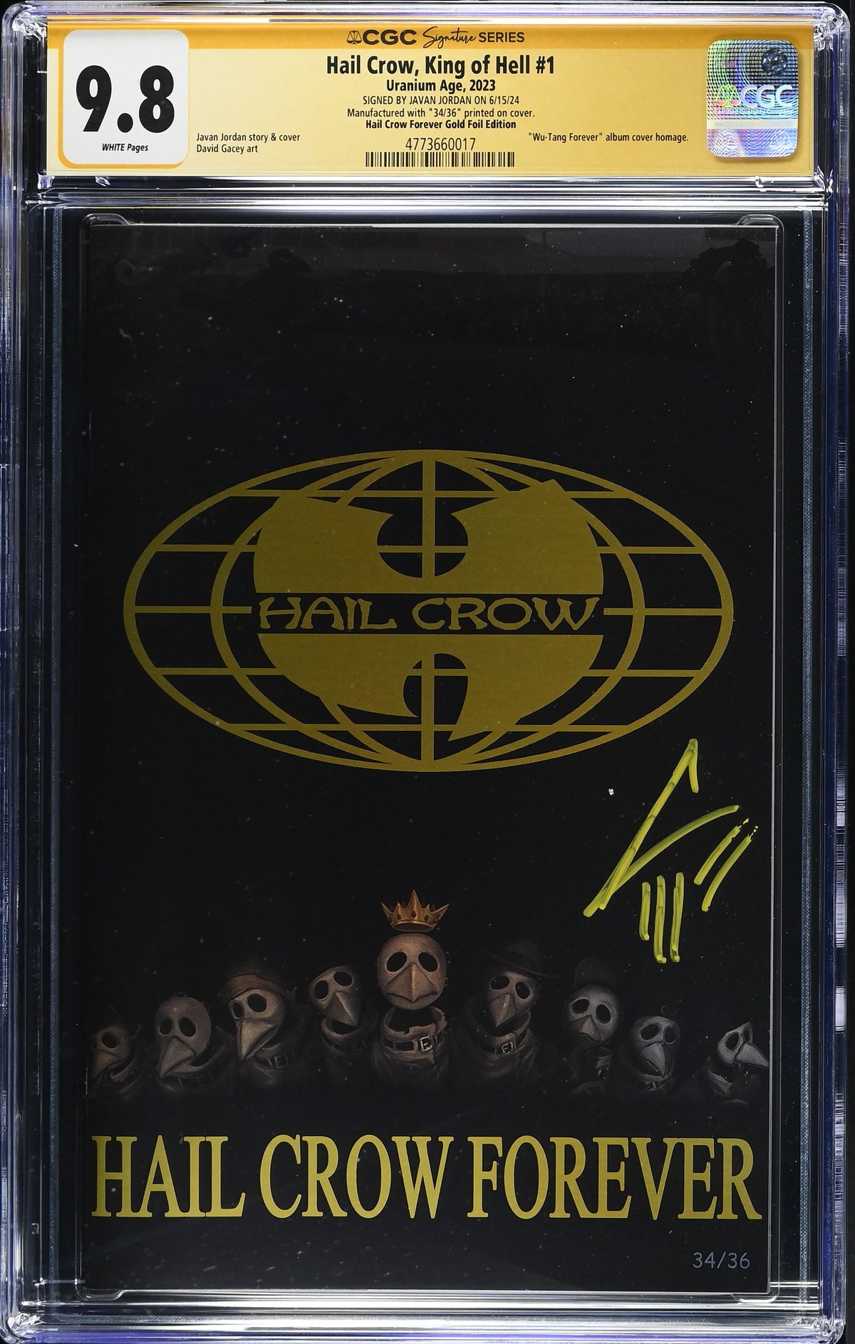 Hail Crow, King of Hell #1 CGC 9.8 front