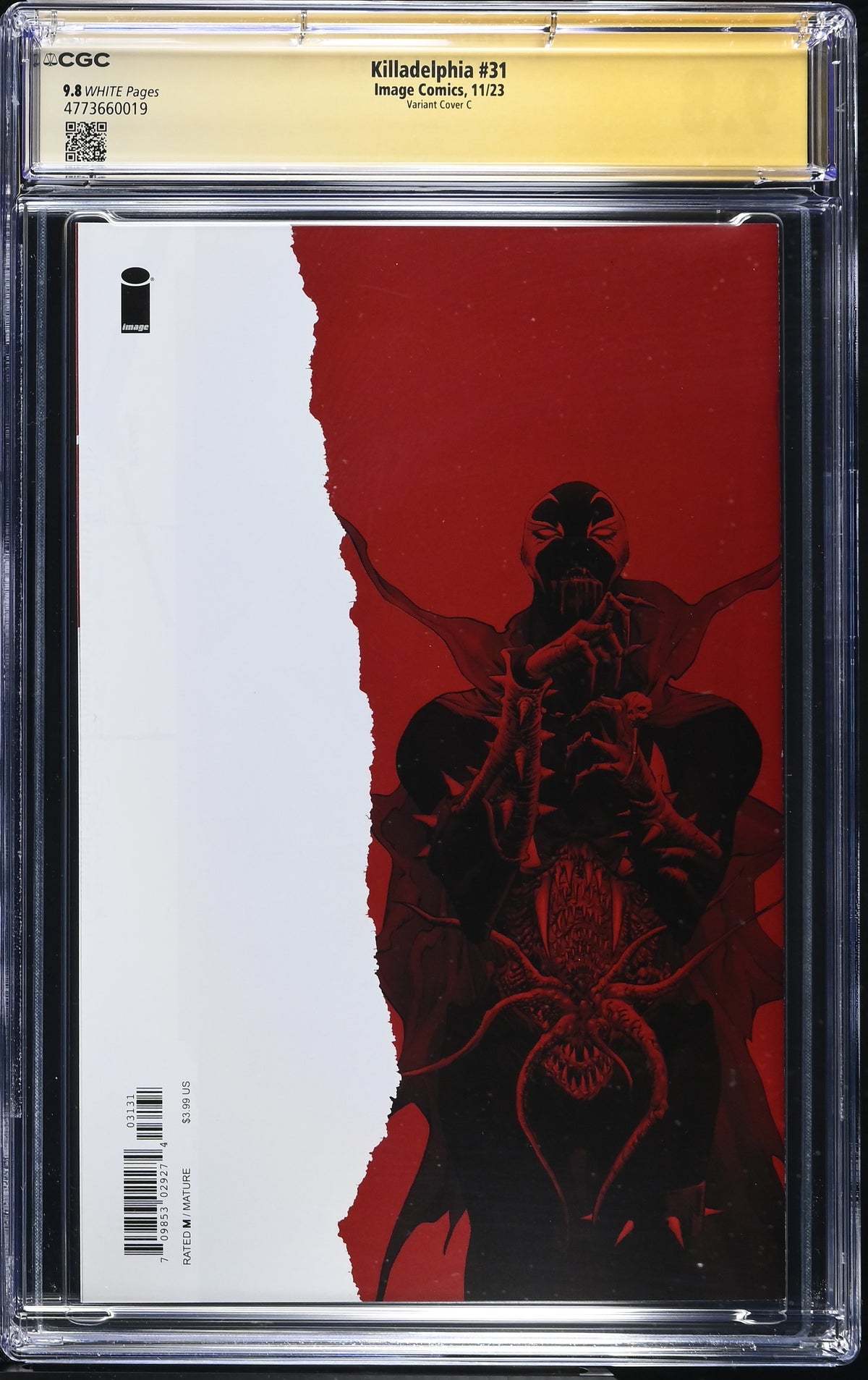 Killadelphia #31 CGC 9.8 back