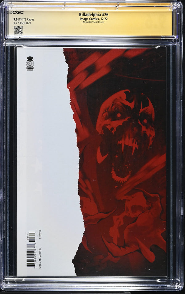 Killadelphia #26 CGC 9.6 back