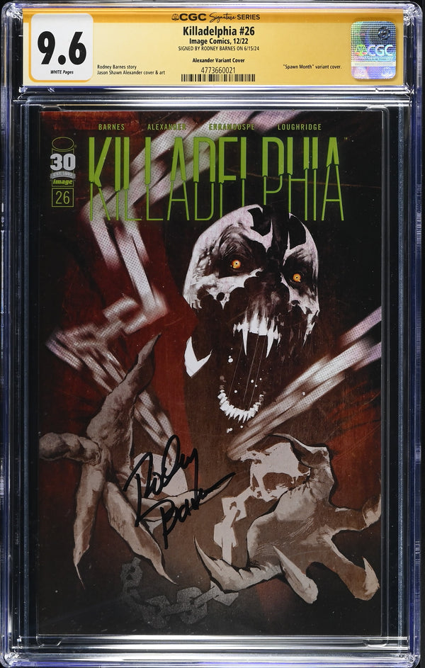 Killadelphia #26 CGC 9.6 front