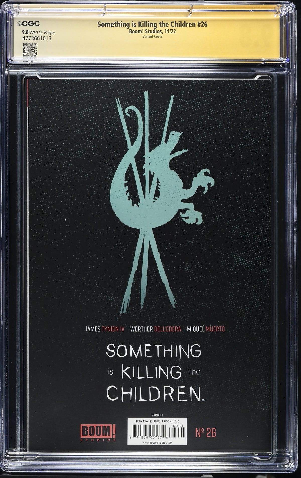 Something is Killing the Children #26 CGC 9.8 back