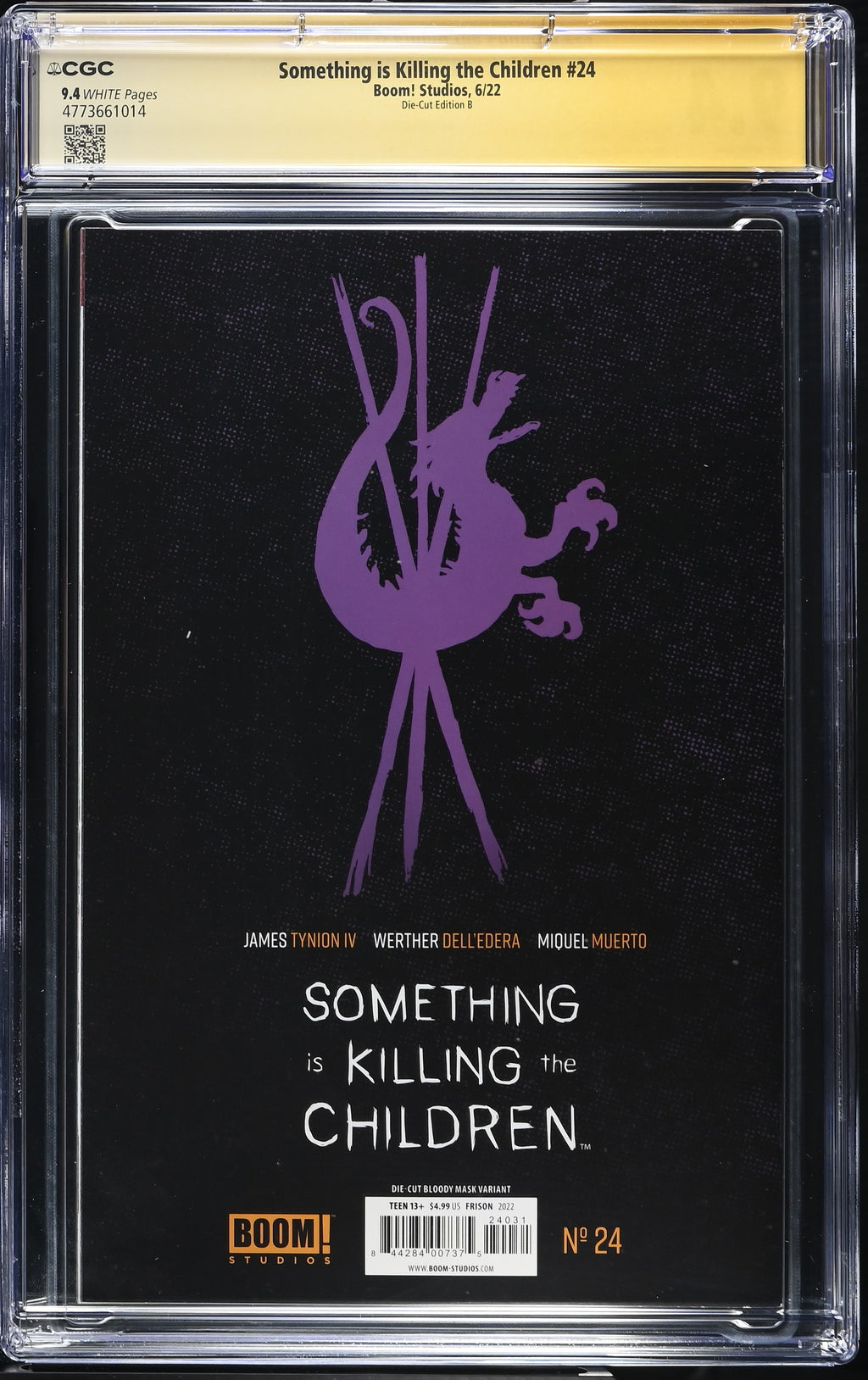 Something is Killing the Children #24 CGC 9.4 back
