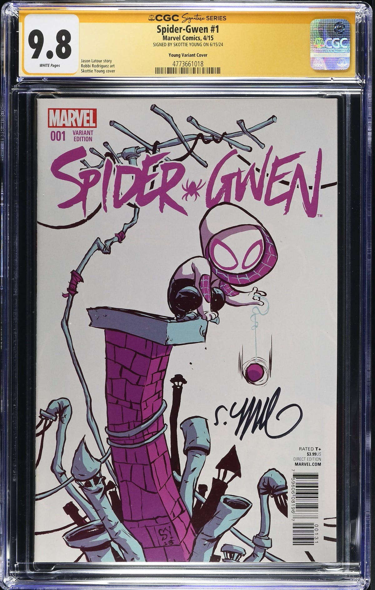 Spider-Gwen #1 CGC 9.8 front