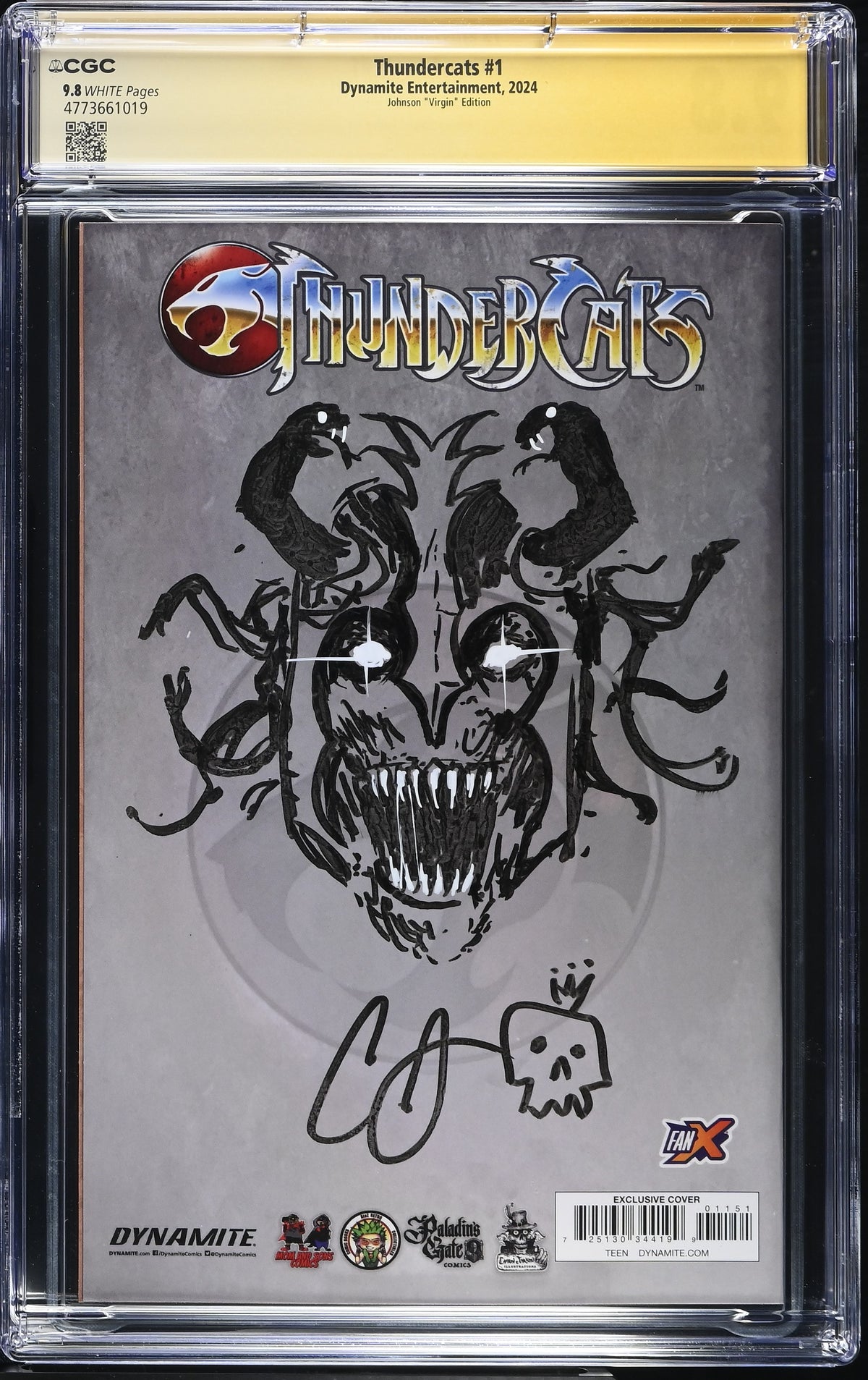 Thundercats #1 CGC 9.8 back