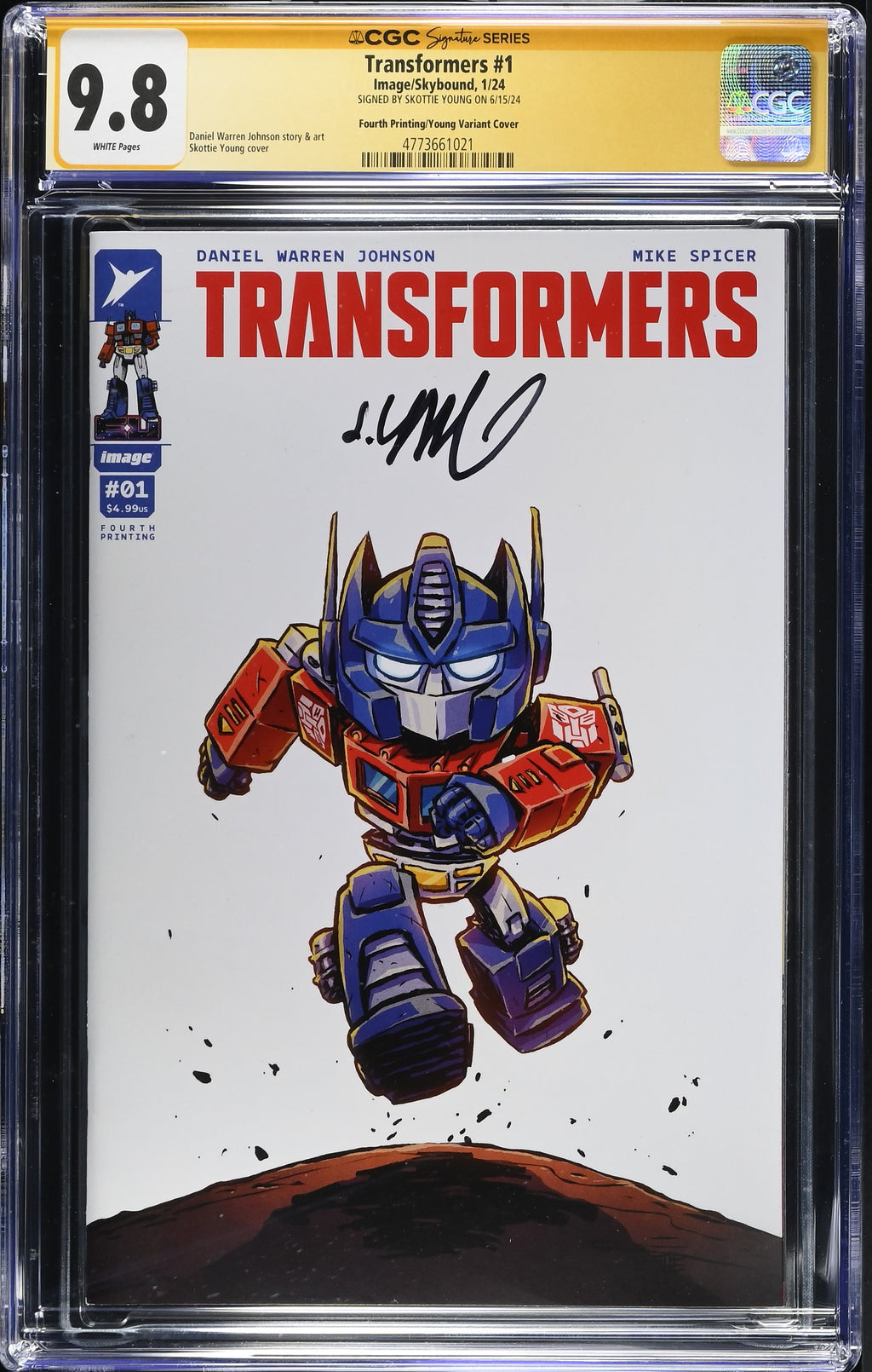 Transformers #1 CGC 9.8 front
