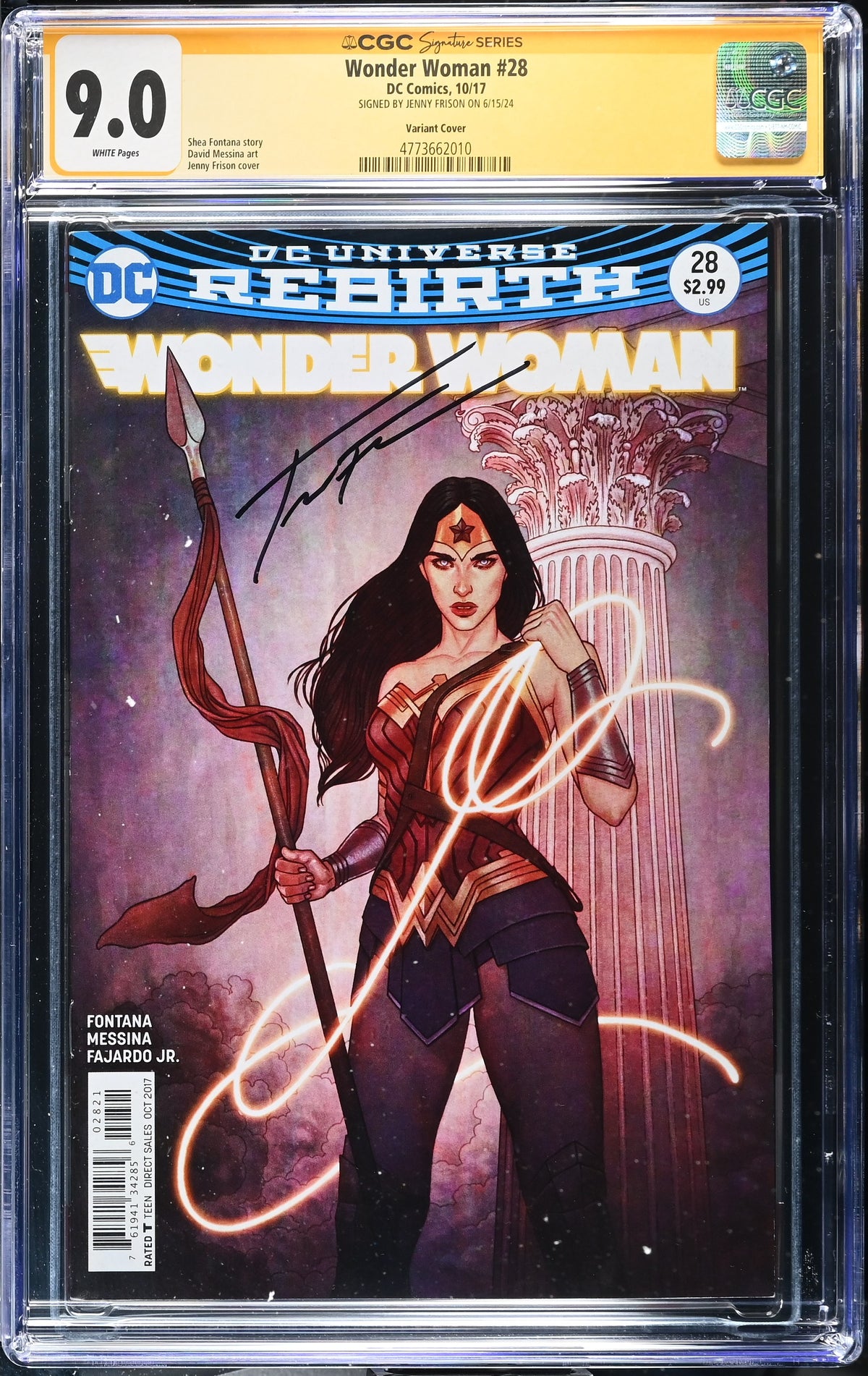 Wonder Woman #28 CGC 9.0 front