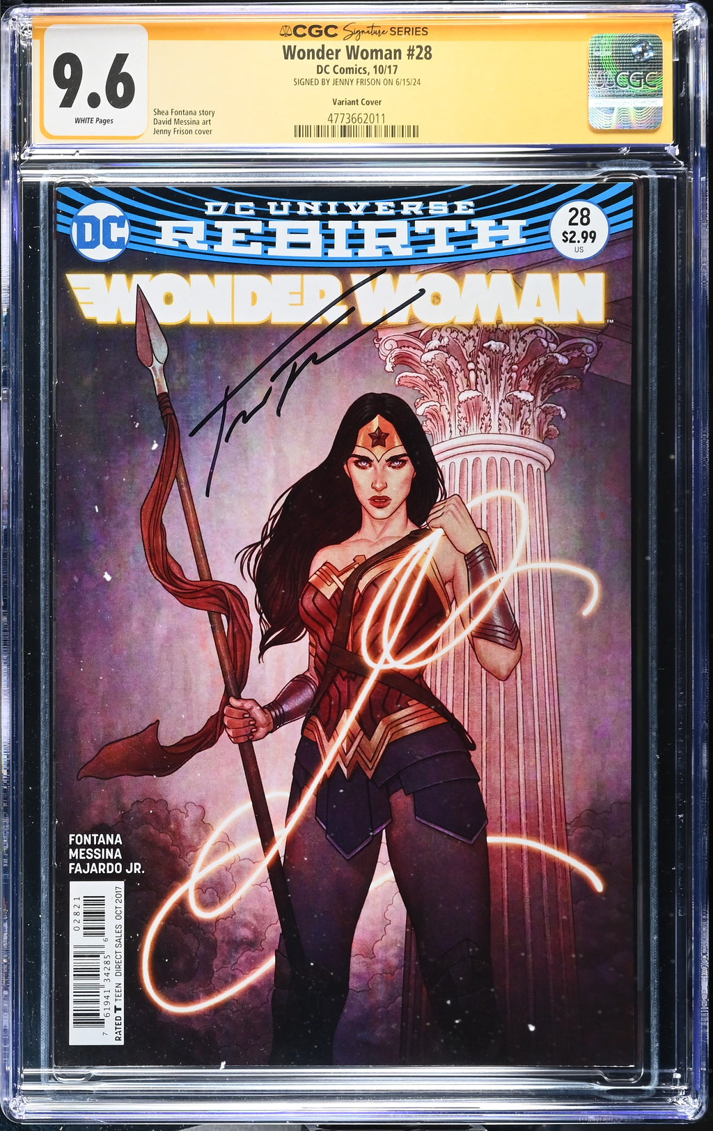 Wonder Woman #28 CGC 9.6 front