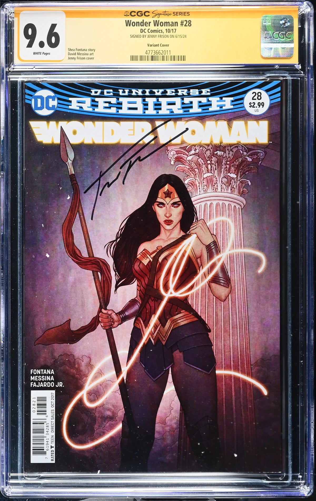 Wonder Woman #28 CGC 9.6 front