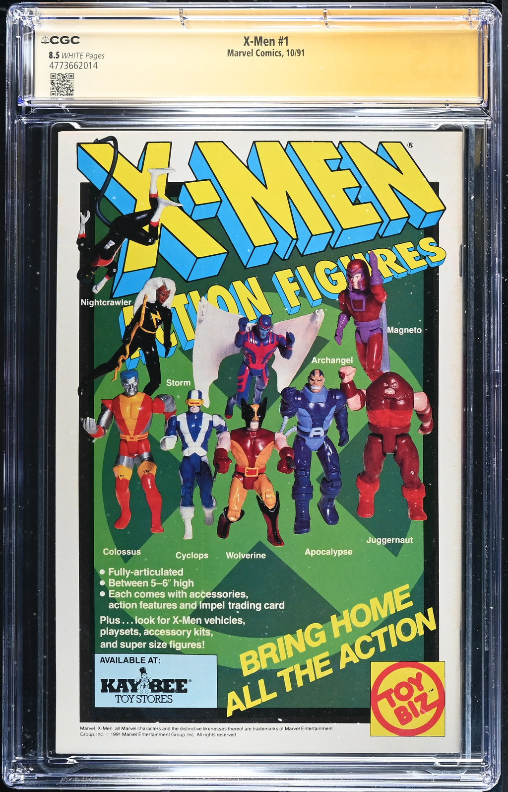 X-Men #1 CGC 8.5 back