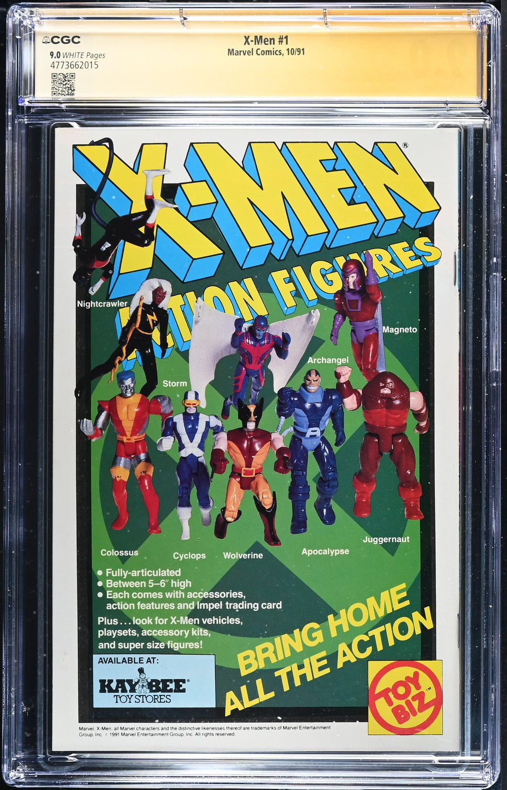 X-Men #1 CGC 9.0 back