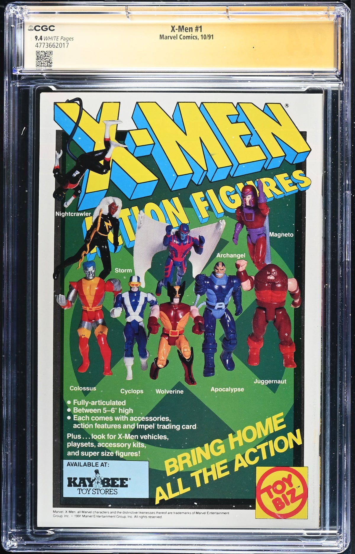 X-Men #1 CGC 9.4 back