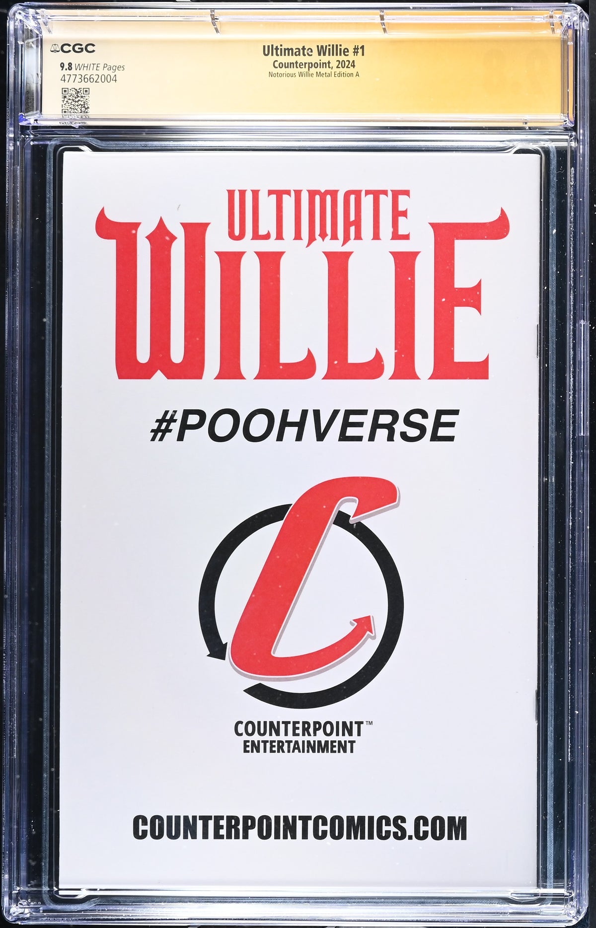 Ultimate Willie #1 CGC 9.8 back