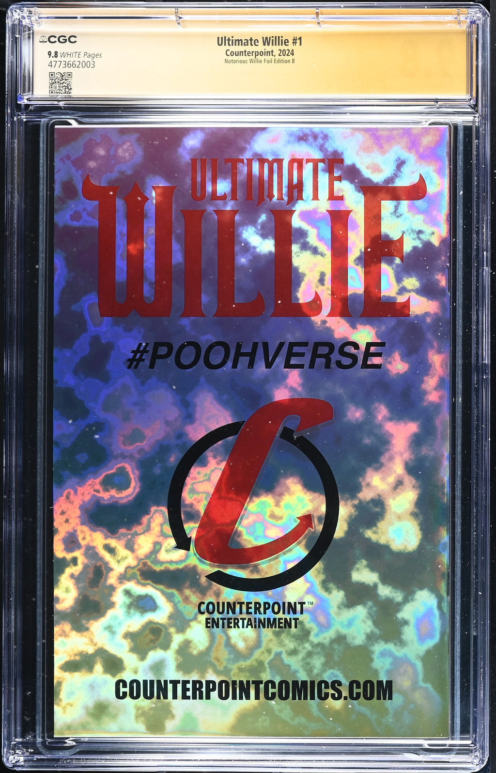 Ultimate Willie #1 CGC 9.8 back