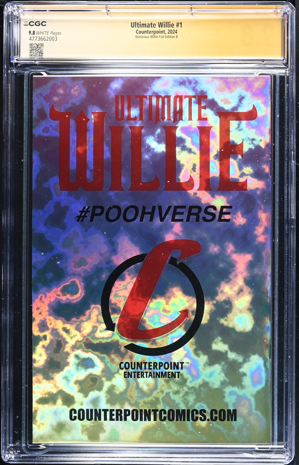 Ultimate Willie #1 CGC 9.8 back