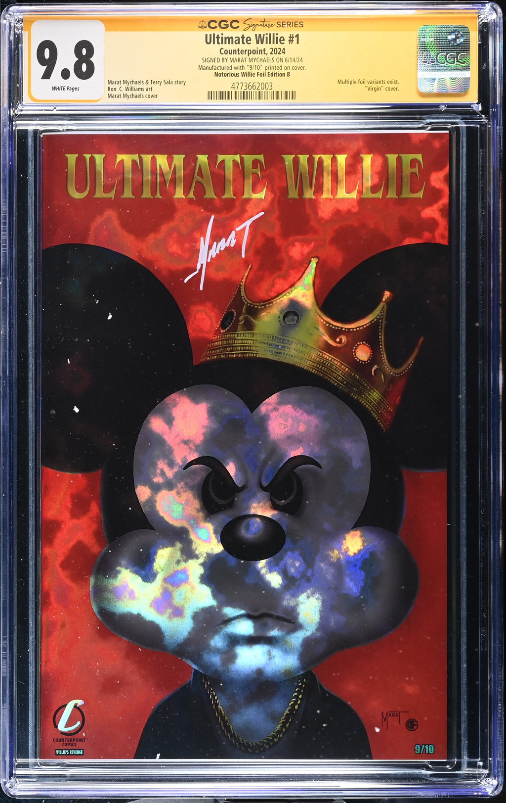 Ultimate Willie #1 CGC 9.8 front