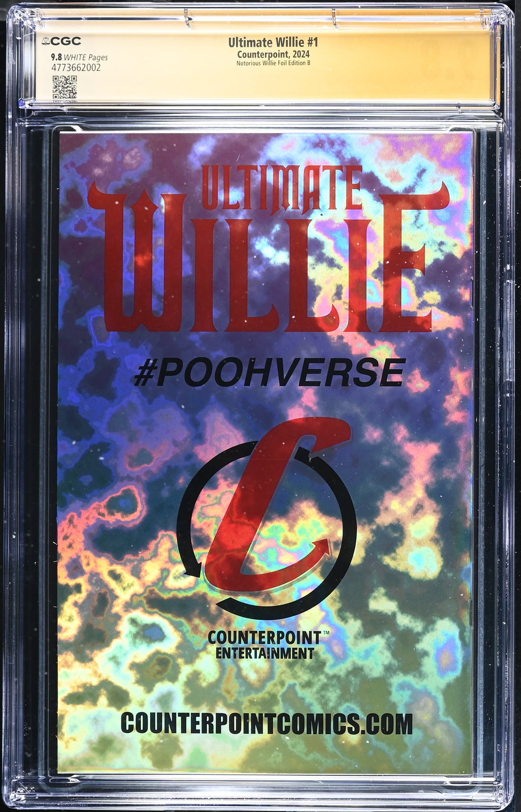 Ultimate Willie #1 CGC 9.8 back