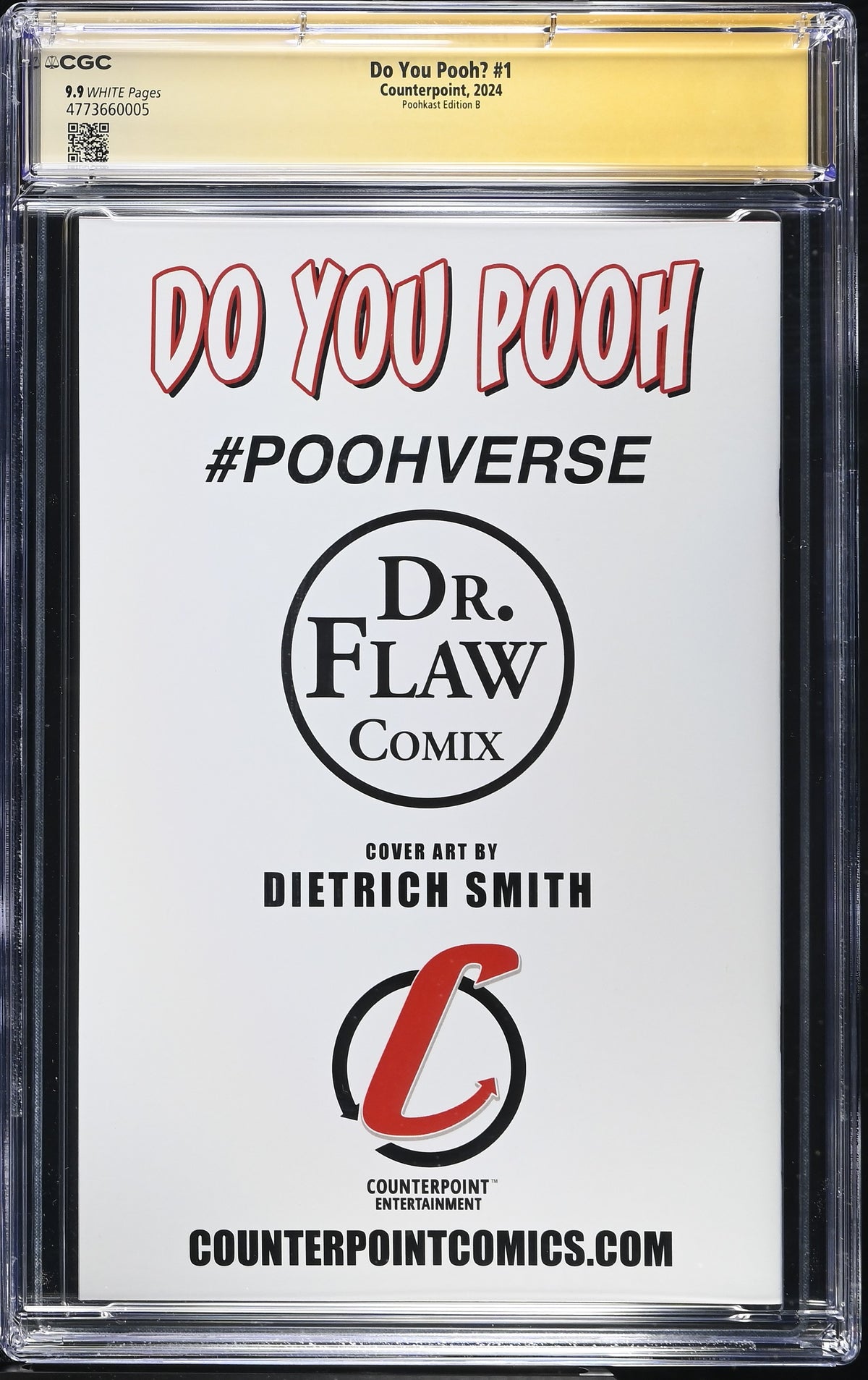 Do You Pooh? #1 CGC 9.9 back