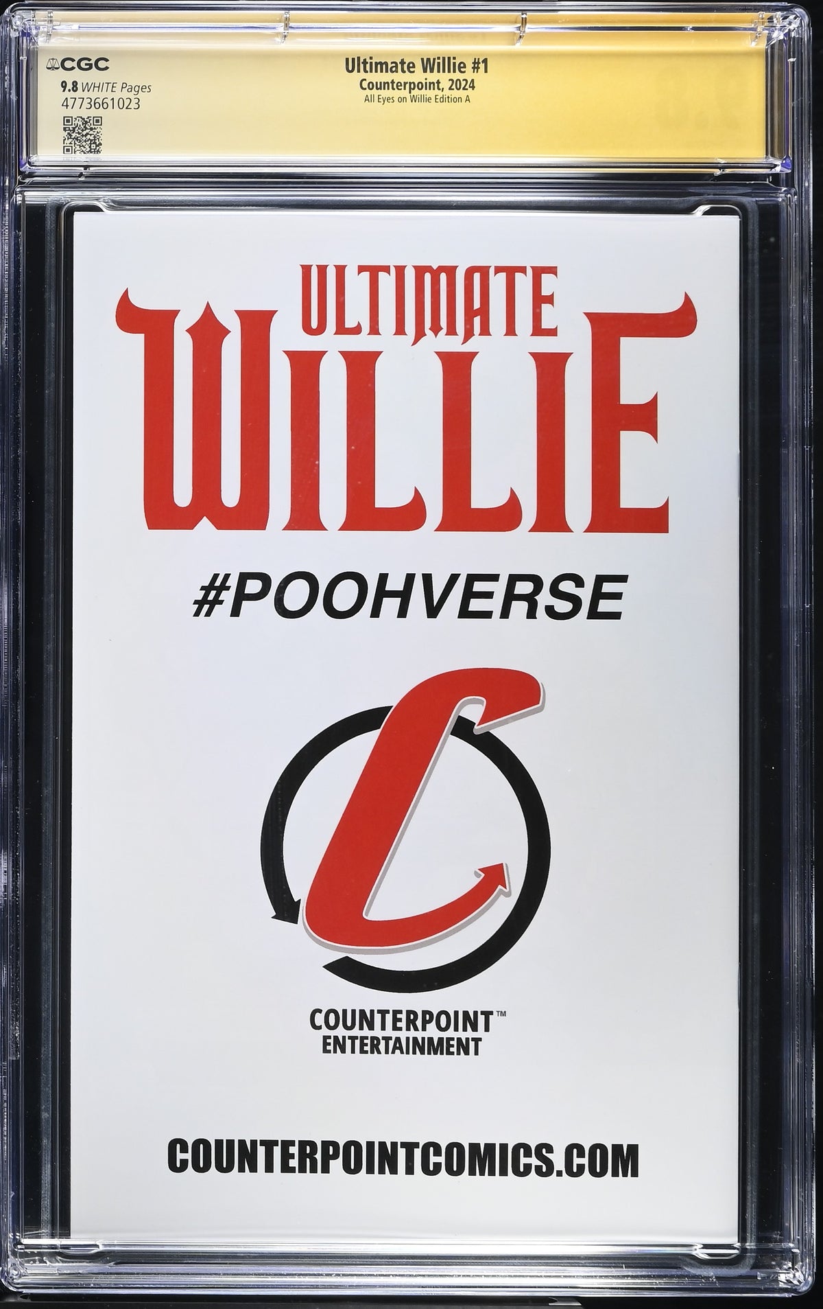 Ultimate Willie #1 CGC 9.8 back