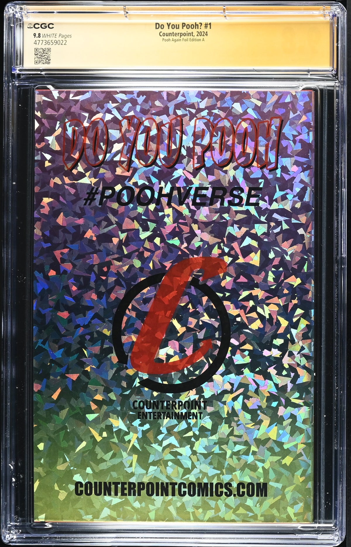 Do You Pooh? #1 CGC 9.8 back
