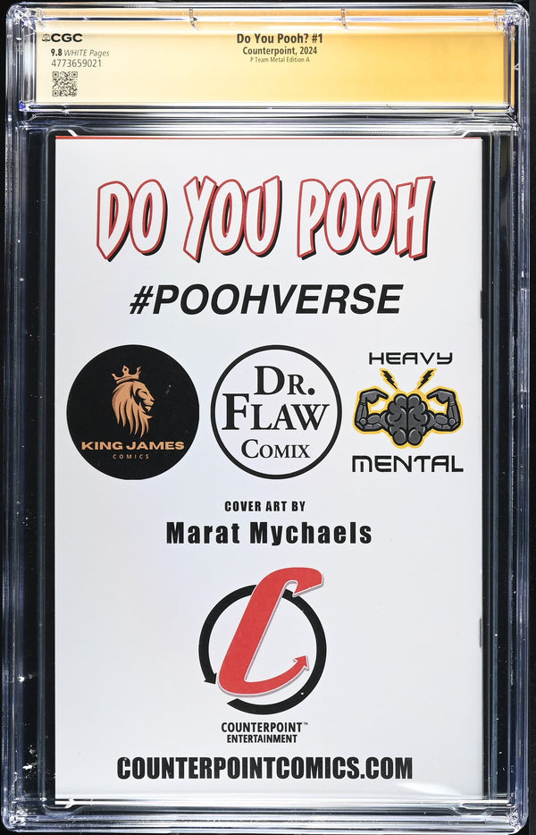 Do You Pooh? #1 CGC 9.8 back