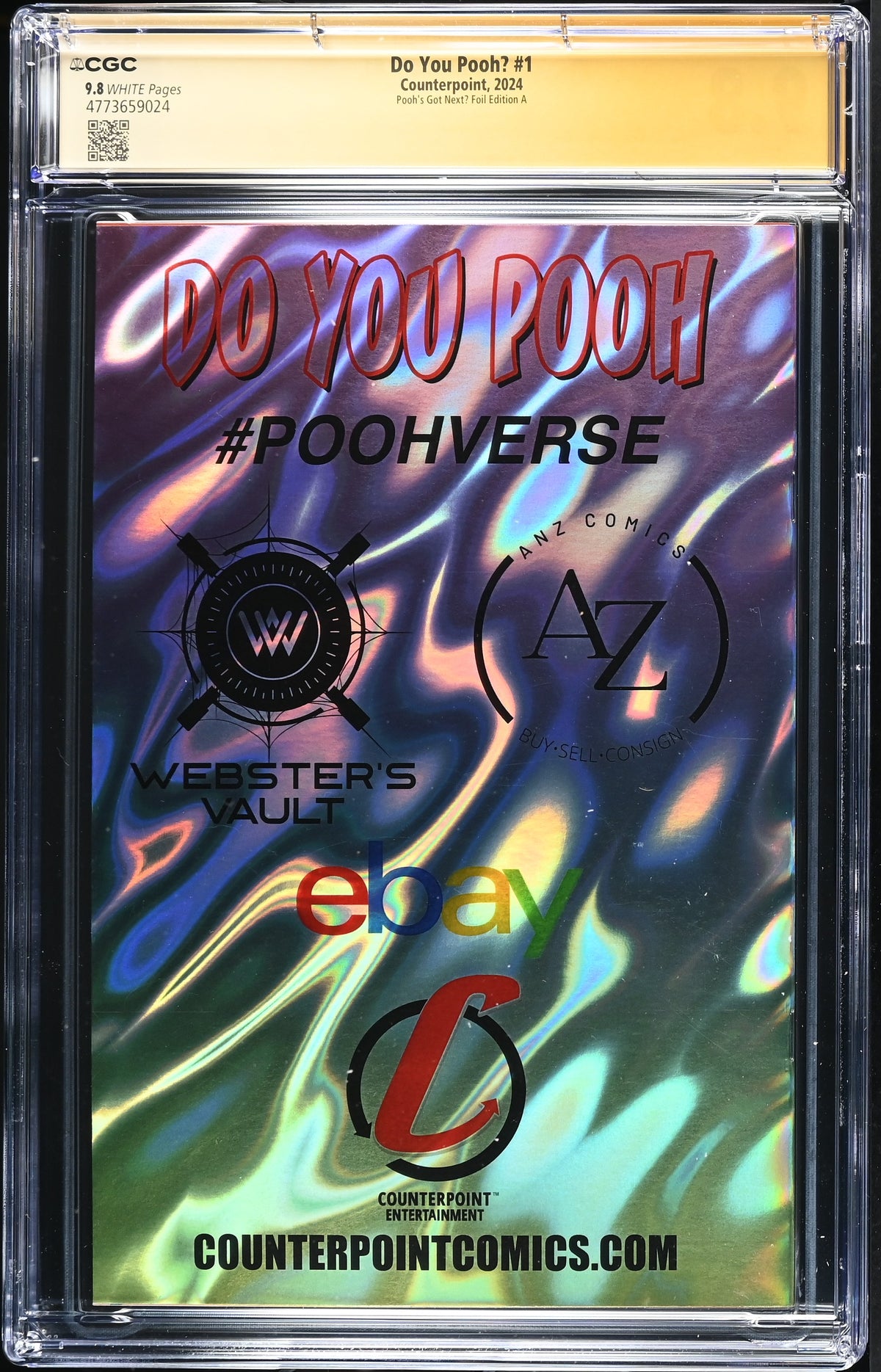Do You Pooh? #1 CGC 9.8 back