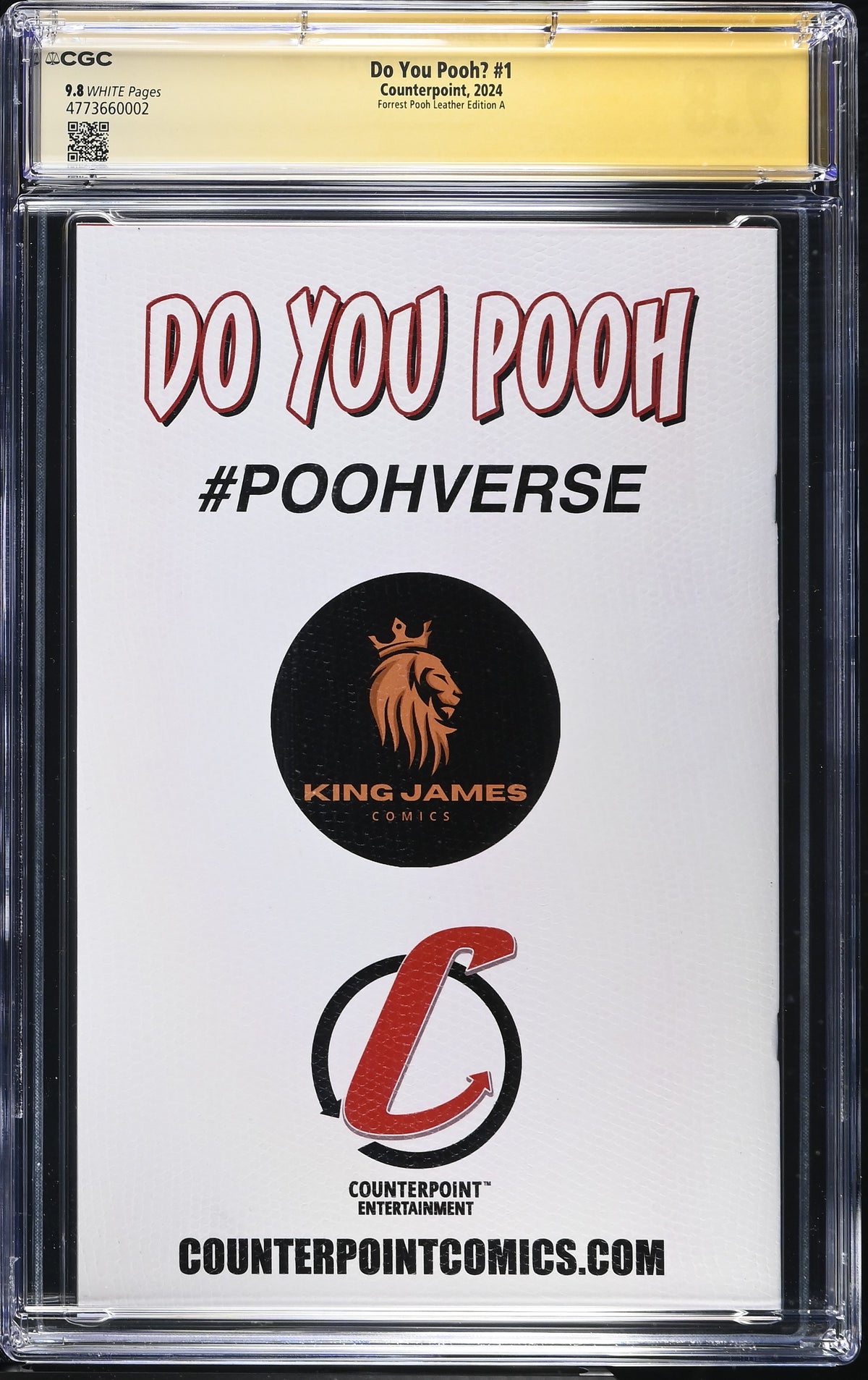 Do You Pooh? #1 CGC 9.8 back