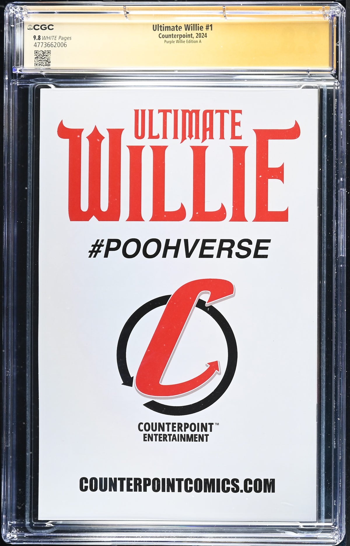 Ultimate Willie #1 CGC 9.8 back