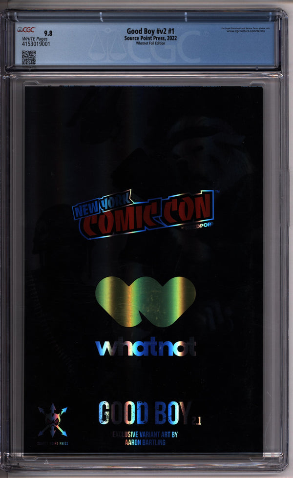 Good Boy v2 #1 CGC 9.8 back